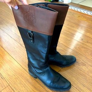 Blondo Calf High Boots brown/black